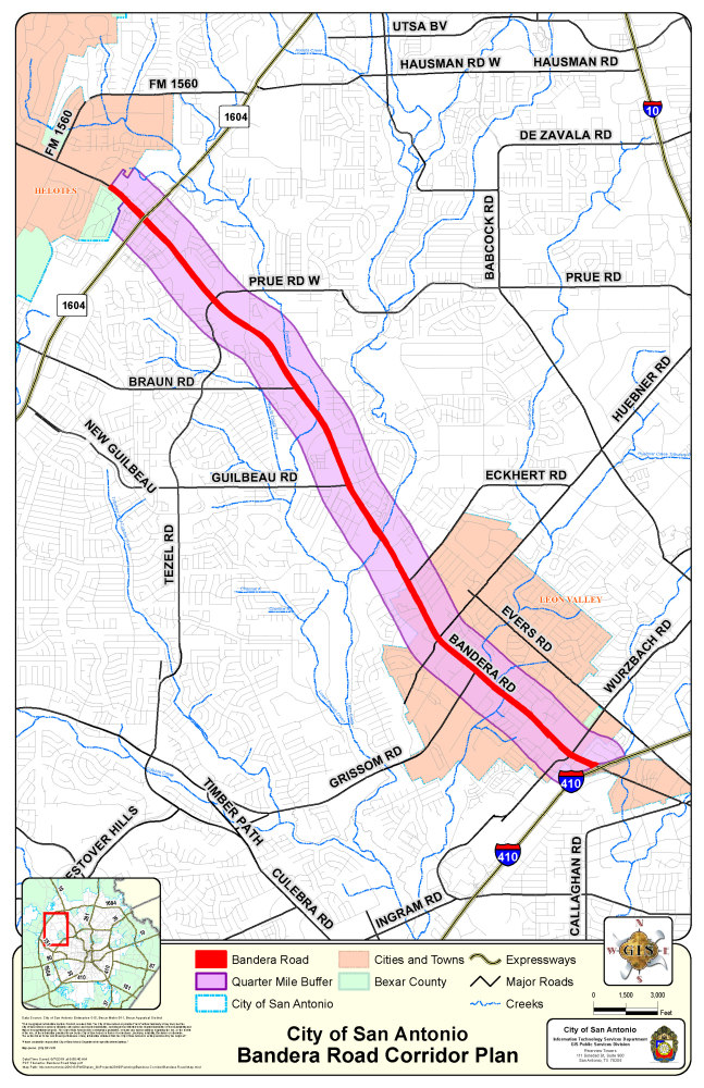 Bandera Road Map