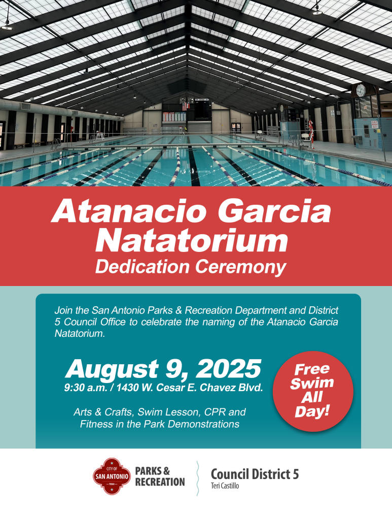 Atanacio Garcia Natatorium Dedication Ceremony invitation