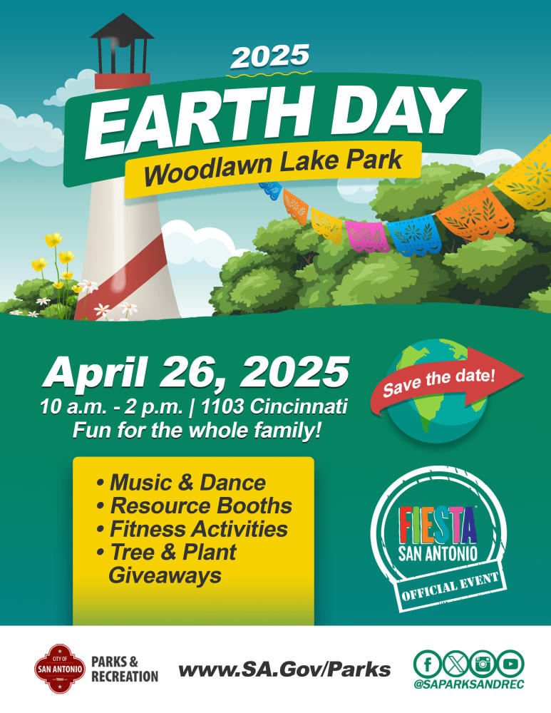 Earth Day flyer in English